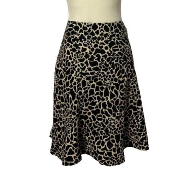 Merona Midi Giraffe Print Skirt Size 4 - Picture 1 of 6